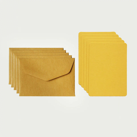 Mini-Karte mit Umschlag "Banana" 5-er Set / Le Typograhe