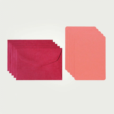 Mini-Karte mit Umschlag "Watermelon" 5-er Set / Le Typograhe