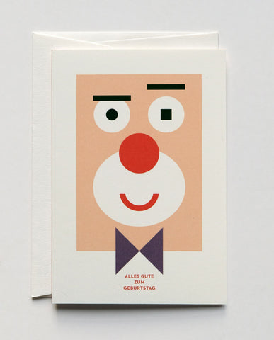 Glückwunschkarte "Happy Clown" / Haferkorn & Sauerbrey