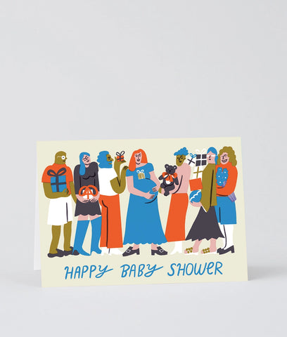 Glückwunschkarte "Happy Baby Shower" / Wrap