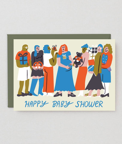 Glückwunschkarte "Happy Baby Shower" / Wrap
