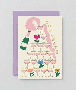 Glückwunschkarte "Congrats Champagne" / Wrap