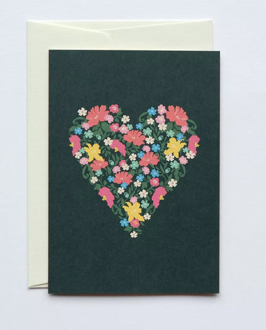 Grußkarte "Floral Heart" / Haferkorn & Sauerbrey