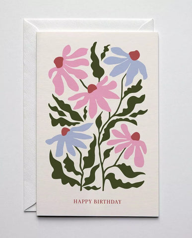 Glückwunschkarte "Friendly Flowers" / Haferkorn & Sauerbrey