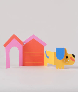 Geburtstagskarte "Dog and House Card"/ Wrap