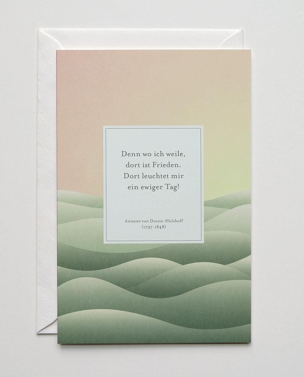 Kondolenzkarte „Frieden“ / Haferkorn & Sauerbrey