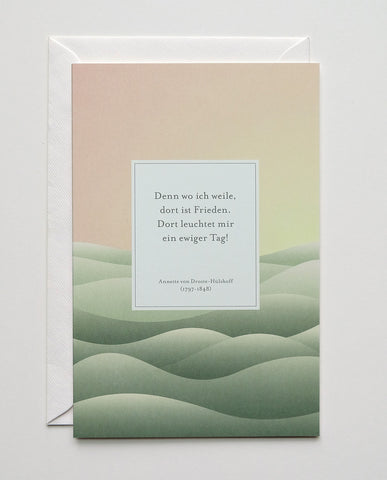 Kondolenzkarte „Frieden“ / Haferkorn & Sauerbrey