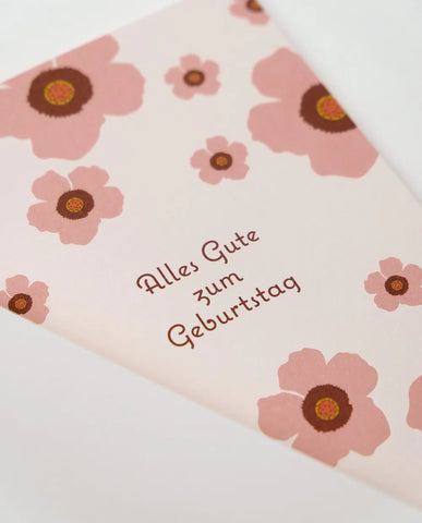 Glückwunschkarte "Rosa" / Haferkorn & Sauerbrey