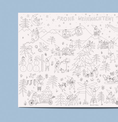 Adventskalender zum Ausmalen / Hannahs Firlefanz