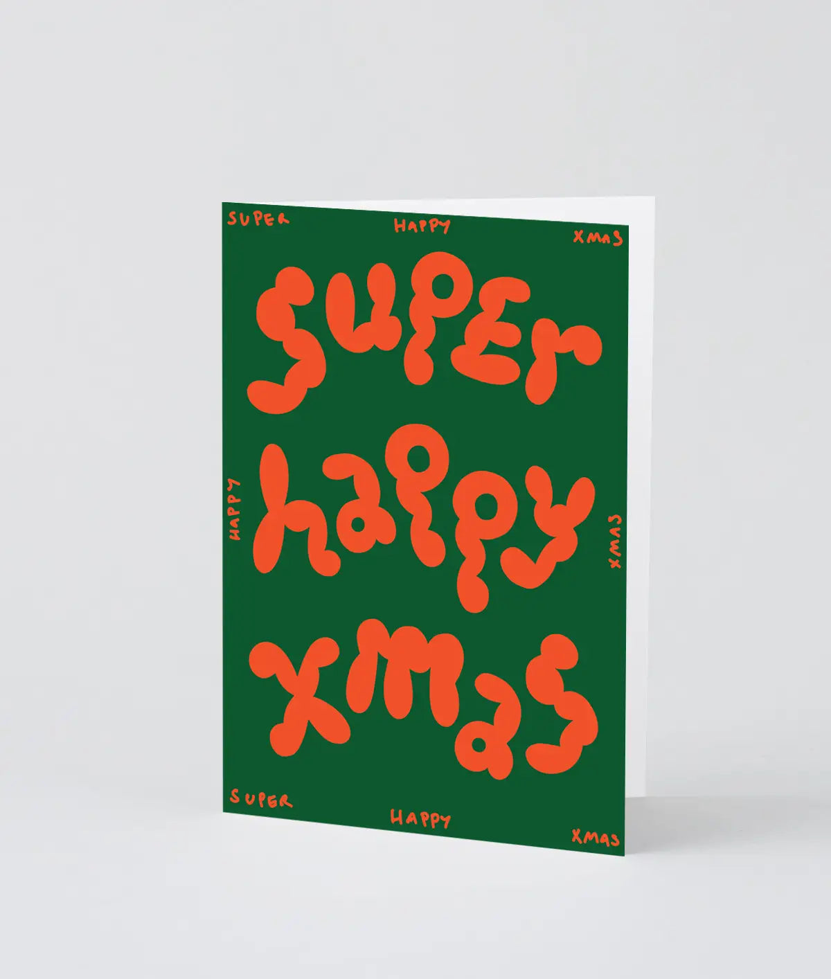 Weihnachtskarte "Super Happy Xmas" / Wrap