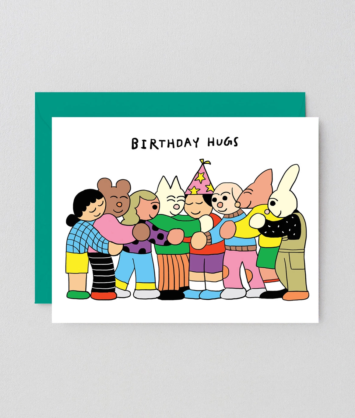 Glückwunschkarte "Birthday Hugs" / Wrap Kids