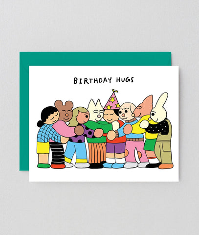Glückwunschkarte "Birthday Hugs" / Wrap Kids