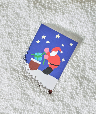 Weihnachtskkarte „Santa Present Drop" / Wrap