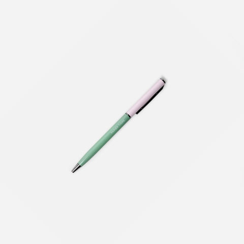 Kugelschreiber Metall "Rosa Mint" / Papier Tigre