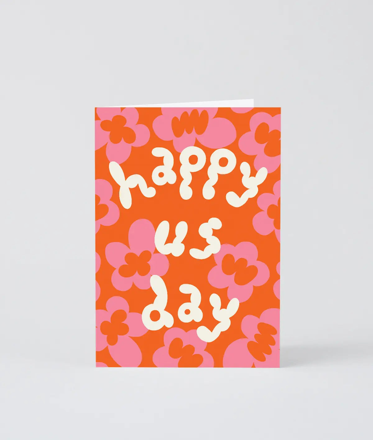 Grußkarte mit Prägung „Happy Us Day“ / Wrap
