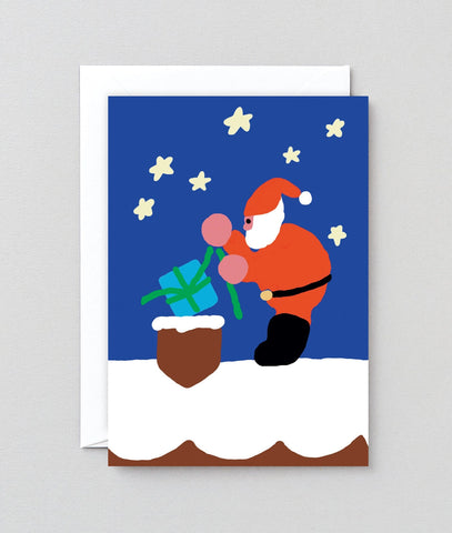 Weihnachtskkarte „Santa Present Drop" / Wrap