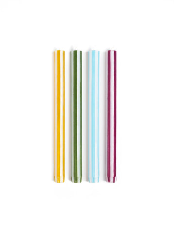 Dinnerkerze "Stripe "
