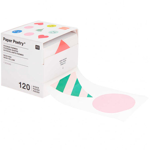 Sticker Mix „Shapes“ Geburtstag / Paper Poetry