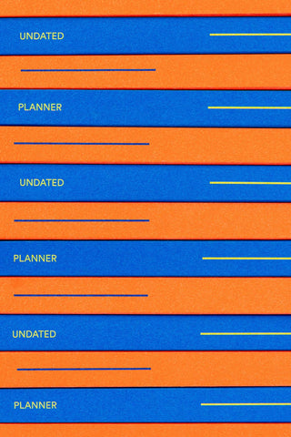 Undatierter Planer Orange / Mishmash