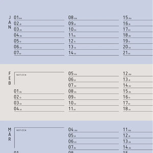 2024 Wandkalender "Stripes" A1 / Jan Kruse