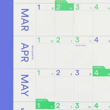 Wall Planner 2026 / Mishmash