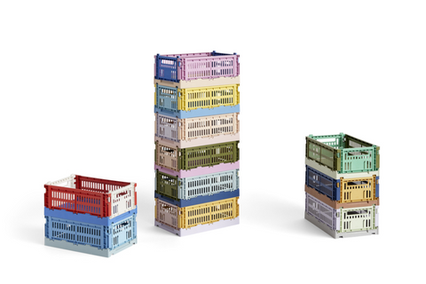 Faltkiste "Colour Crate Mix" S / Hay