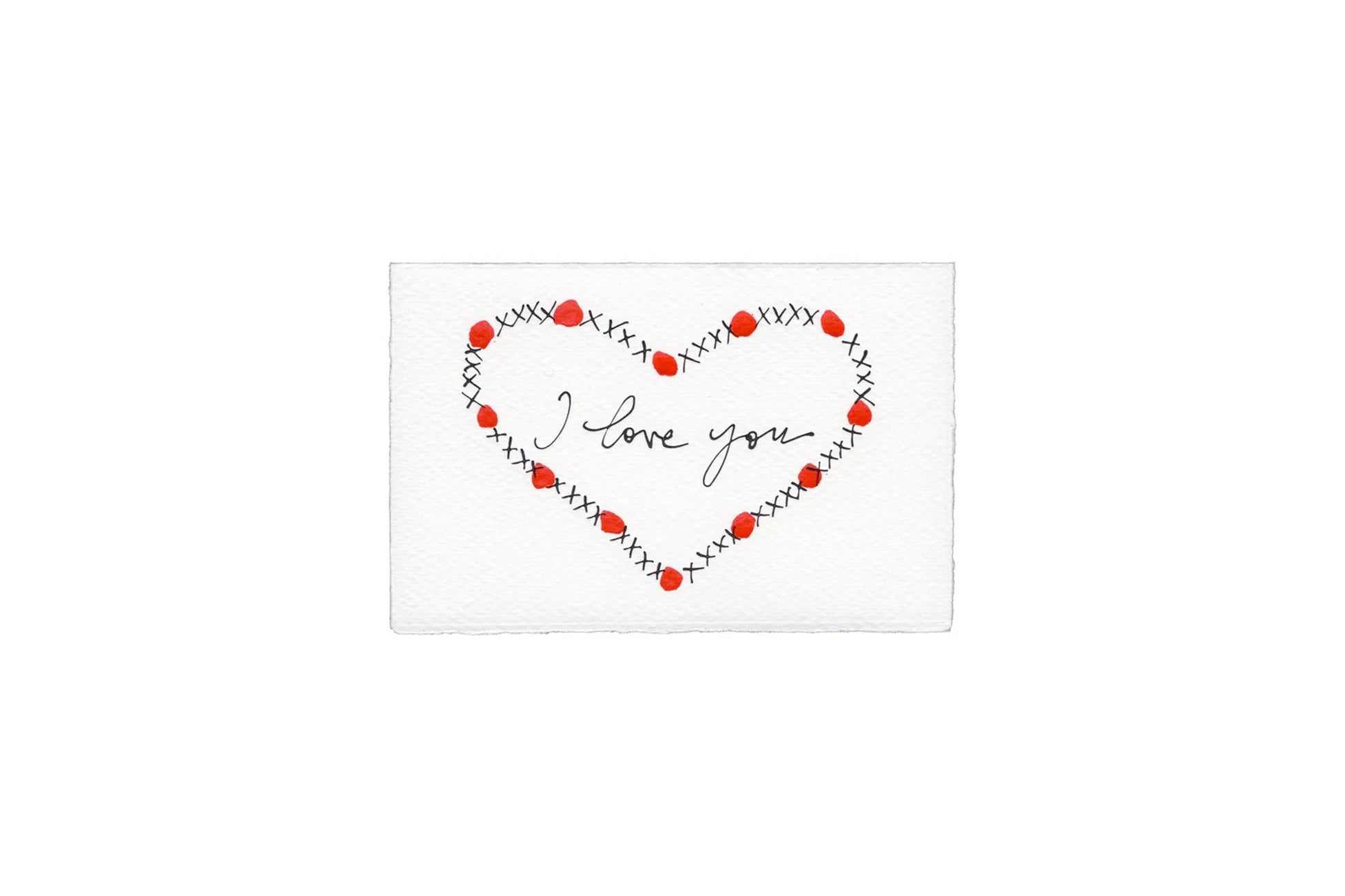 Klappkarte „I Love You“ / Scribble & Daub