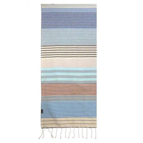 Hamamtuch aus Bio Baumwolle "Sud Waves" / Karawan Authentic