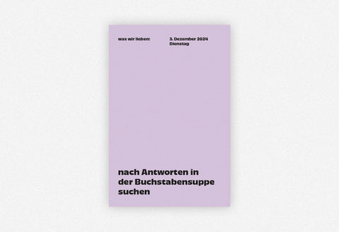 Notizkalender "Was wir lieben: in 365 Tagen" 2024 / Verlag Hermann Schmidt