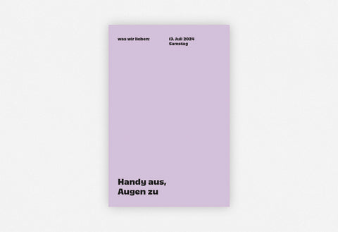 Notizkalender "Was wir lieben: in 365 Tagen" 2024 / Verlag Hermann Schmidt