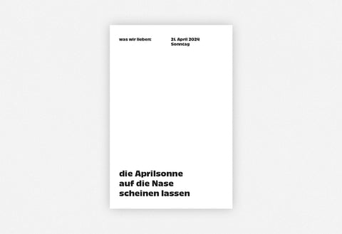 Notizkalender "Was wir lieben: in 365 Tagen" 2024 / Verlag Hermann Schmidt