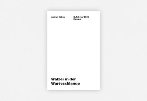 Notizkalender "Was wir lieben: in 365 Tagen" 2024 / Verlag Hermann Schmidt