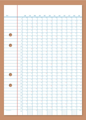 2024 Wandkalender 50x70 cm / Erik Olovsson