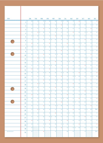 2024 Wandkalender 50x70 cm / Erik Olovsson