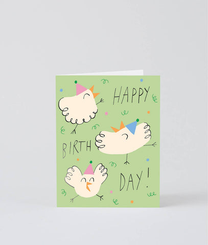 Geburtstagskarte  „Happy Birds“ Kids / Wrap