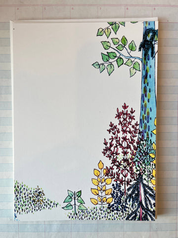Briefpapier-Set "Waldgesträucher"