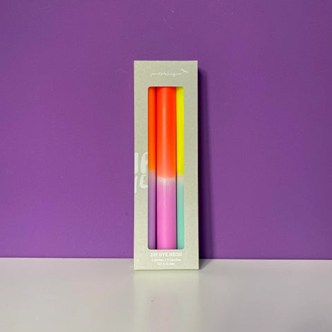 Dip Dye Stabkerzen-Set "Pastel Tulips" / Pink Stories