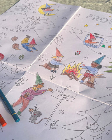 Adventskalender zum Ausmalen / Hannahs Firlefanz