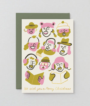 Weihnachtskarte "Wish You A Merry Christmas" / Wrap