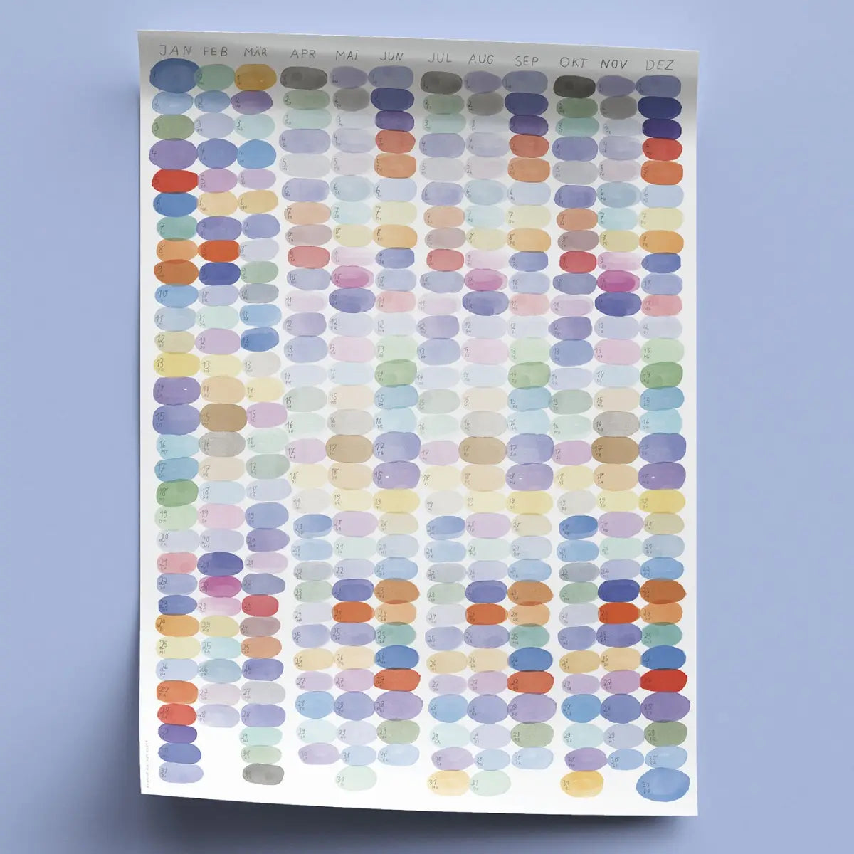 2024 Wandkalender "Colours" Din A2 / Jan Kruse