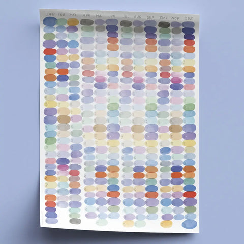 2024 Wandkalender "Colours" Din A2 / Jan Kruse
