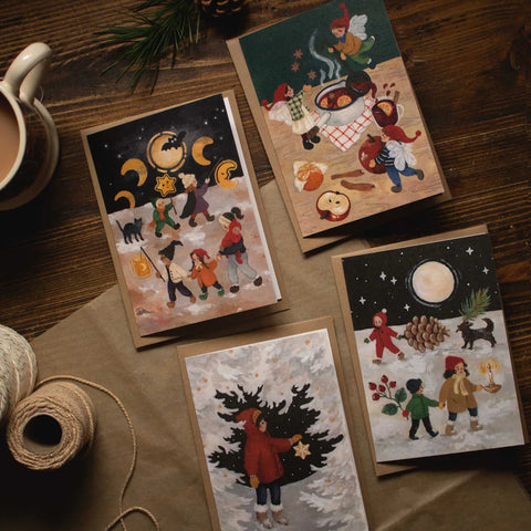 Grußkkarte "Carrying Advent" / Studio Satsch