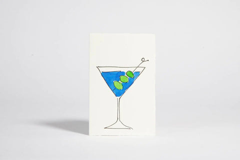 Klappkarte „Martini“ / Scribble & Daub