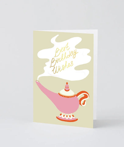 Glückwunschkarte "Best Birthday Wishes" / Wrap