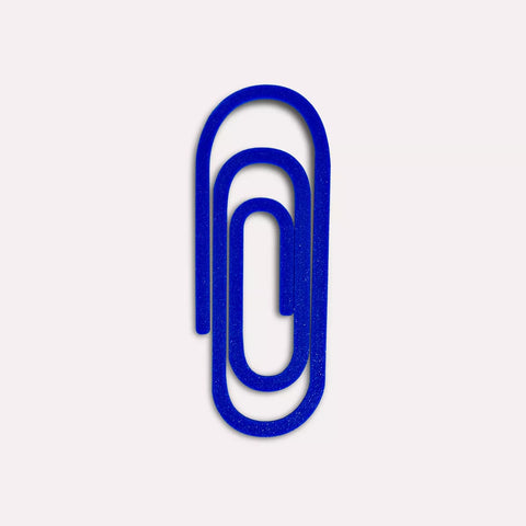 Lesezeichen "Büroklammer" Ultramarine / The Completist