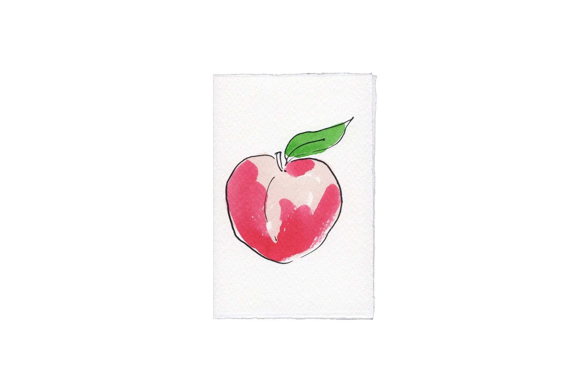 Klappkarte „Peach“ / Scribble & Daub