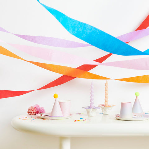 Kreppbänder  „regenbogen“ / Rico Design