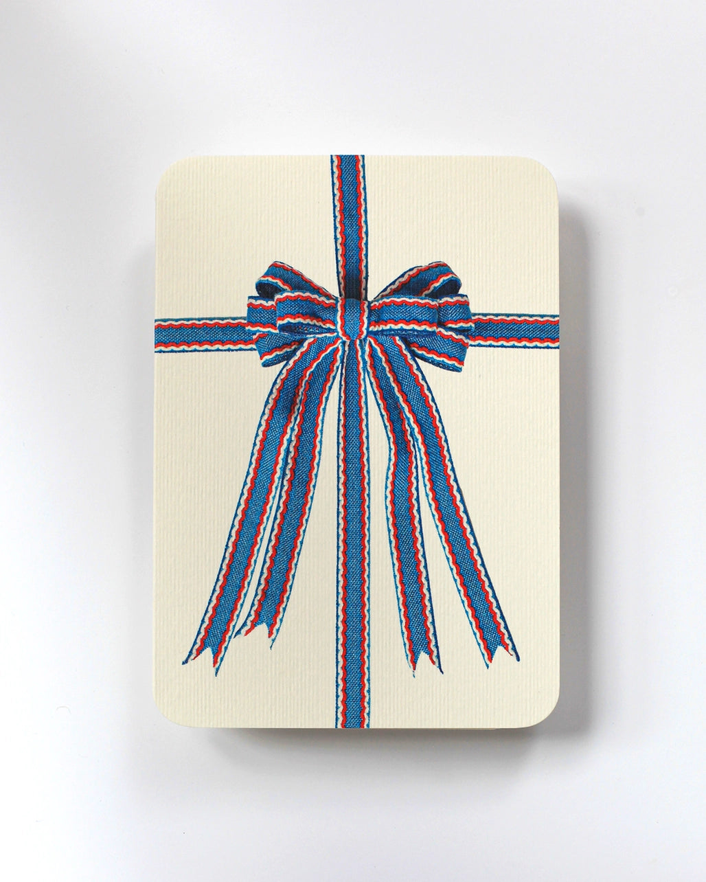Grußkarte "Ribbon Blue-Red-White" / Canonbury-Press