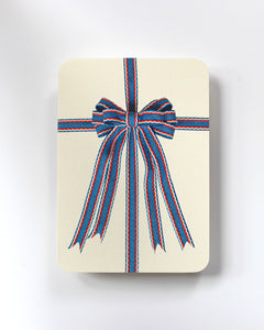 Grußkarte "Ribbon Blue-Red-White" / Canonbury-Press