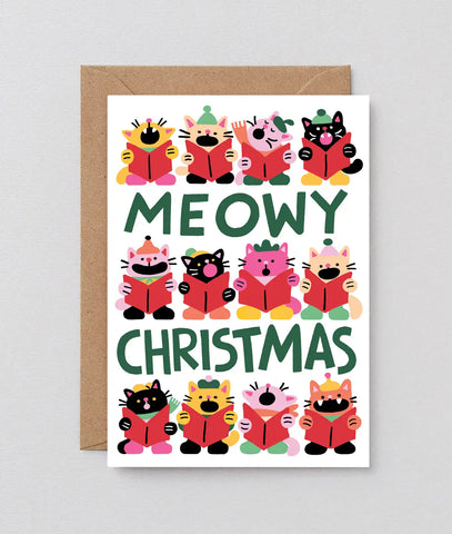 Weihnachtskarte "Meowy Christmas" / Wrap